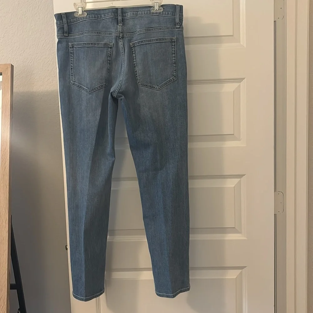 J Crew Flex straight blue jeans SZ 32 X30 light wash stretchy casual wear comfy - Picture 3 of 15